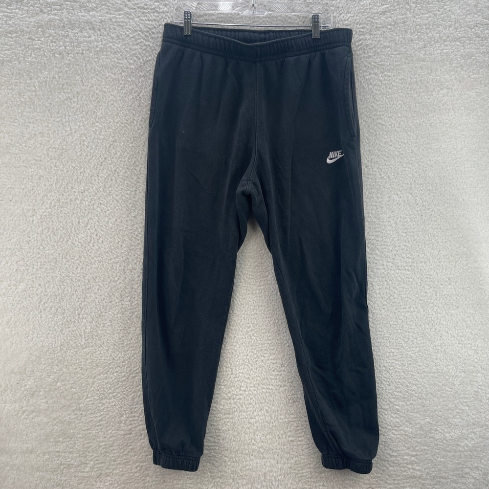Nike Sweatpants Mens XL Black Sportswear Club Fleece Joggers Tapered Fitness Gym